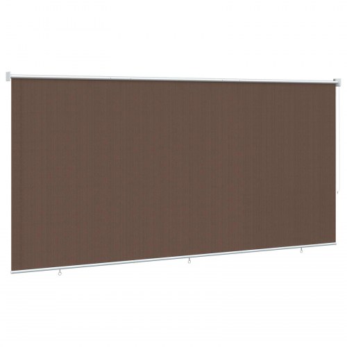 Udendørs rulleskærm med 90% UV-blok gråbrun 240 x 140 cm HDPE