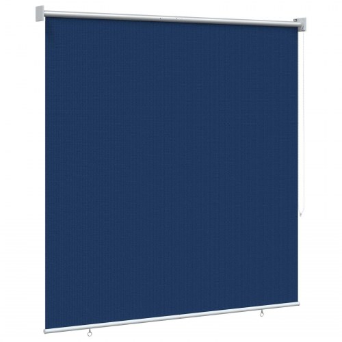 Udendørs rulleskærm med 90% UV-blokering blå 140 x 140 cm HDPE