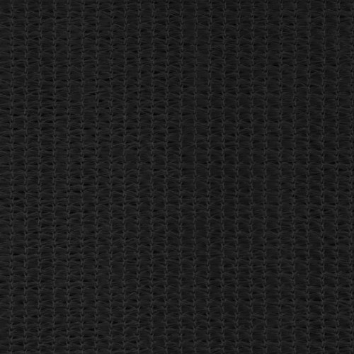 Udendørs rulleskærm sort 200 x 140 cm HDPE med 90% UV-blok