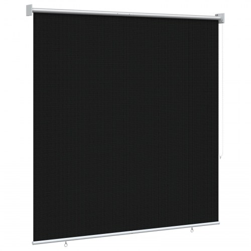 Udendørs rullegardin i HDPE 140 x 140 cm - sort med 90% UV-blok