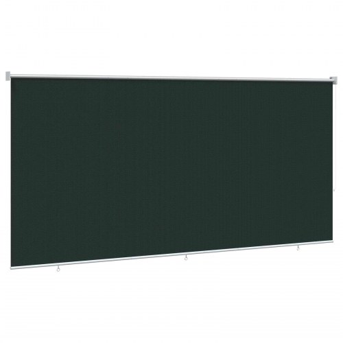 Udendørs rulleskærm mørkegrøn 350 x 230 cm HDPE