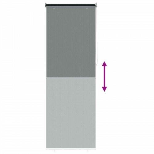 Udendørs rulleskærm 90% UV-blok mørkegrøn 80 x 230 cm HDPE