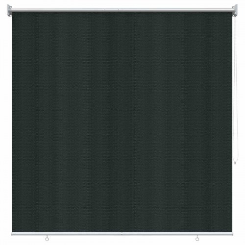 Udendørs rulleskærm mørkegrøn 160 x 140 cm HDPE med 90% UV-blok
