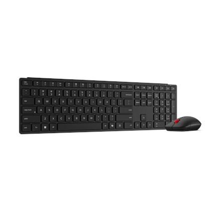 Lenovo Multi-Mode Pro 6000 trådløst tastatur- og musesæt med Bluetooth - estisk, Eclipse Black billede