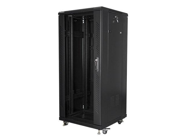 Lanberg FF01-6627-12B 27U fritstående rackskab 19" sort billede