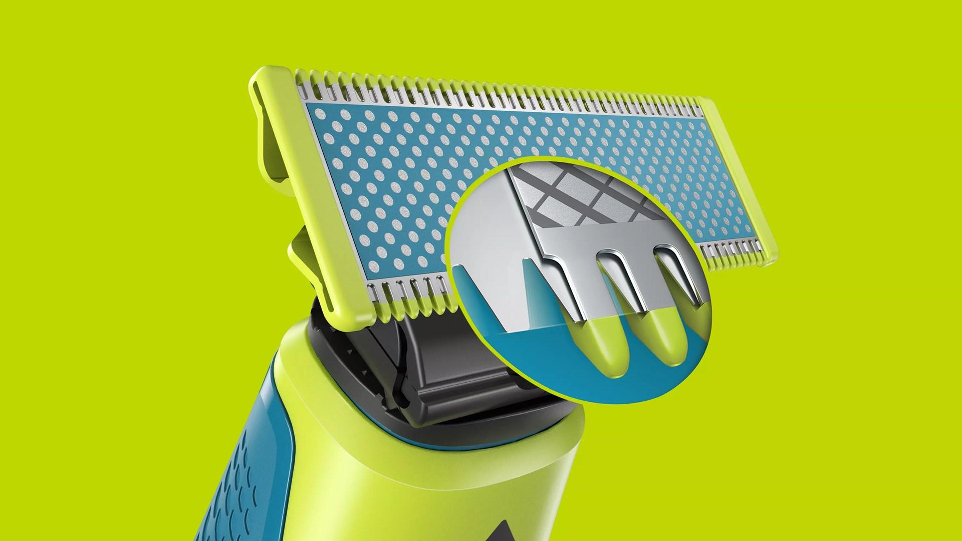 Philips OneBlade QP235/50 barberhoveder 3 stk. blå
