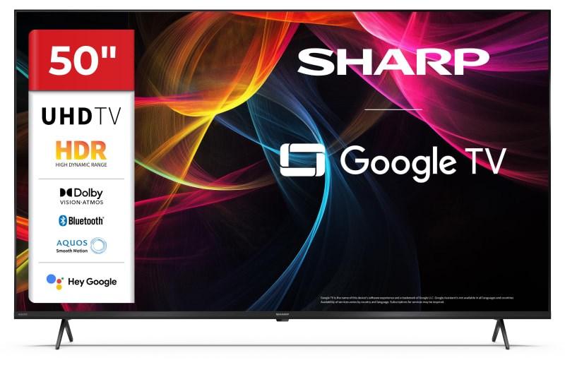 Sharp 50" 4K Ultra HD LED Google TV 127 cm billede