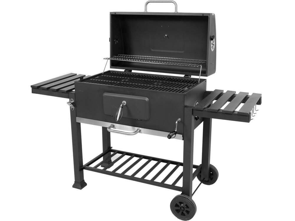 Kulgrill 99917 med låg, sidehylder og hjul billede