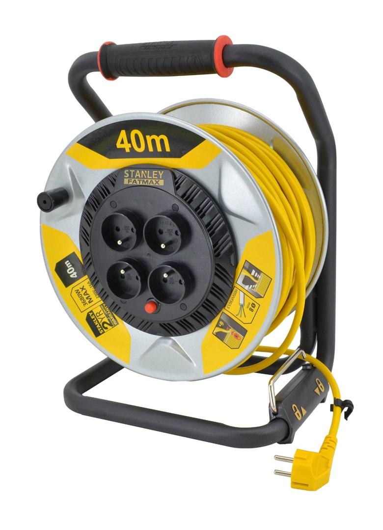 STANLEY FatMax kabeltromle 40 m 3 x 1,5 mm 16 A IP20 billede