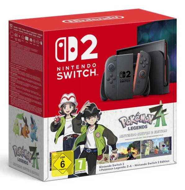 Nintendo Switch 2 spillekonsol 256 GB 7,9" sort med Pokémon Legends: Z-A