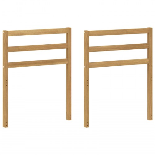 Armlæn modul 2 stk hvid 59 x 4 x 73 cm i massivt akacietræ