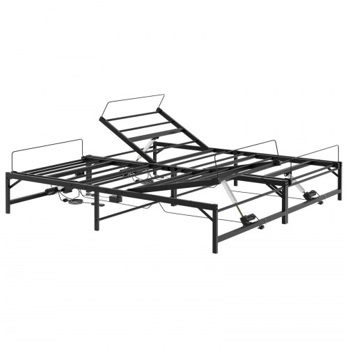 Elektrisk justerbar sengetramme 183 x 213 cm i sort stål