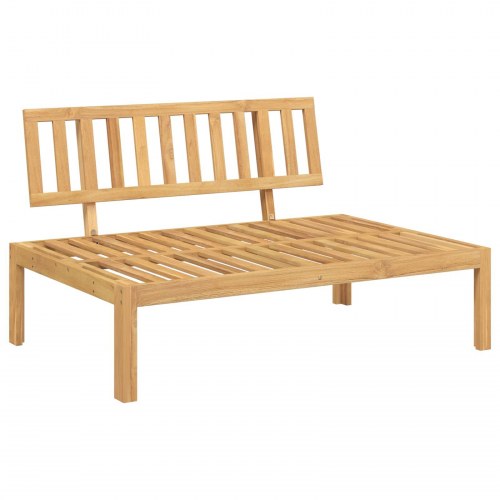 Lounge sofa sæt med puder 4 stk beige i massivt akacietræ