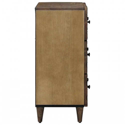 Sidebord 2 stk brun 60 x 33,5 x 75 cm i massivt mangotræ