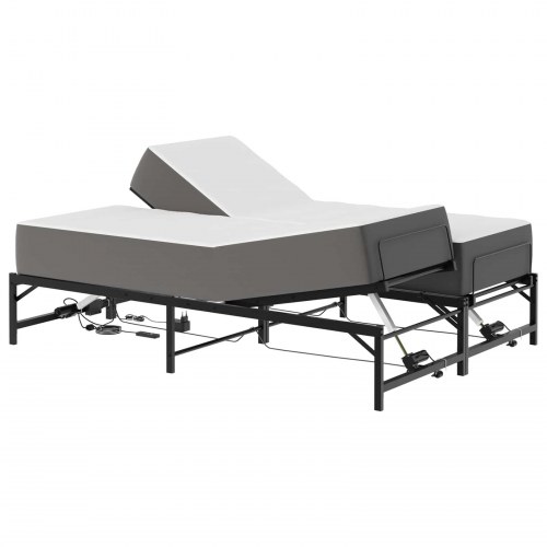 Elektrisk justerbar sengetramme 140 x 200 cm i sort stål