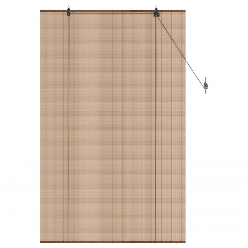 Rullegardin i bambus 90 x 160 cm brun