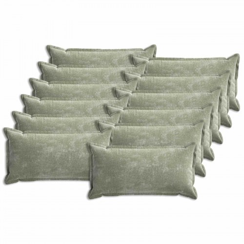 Pudebetræk 12 stk HOUTEN grøn 40 x 80 cm i chenille stof