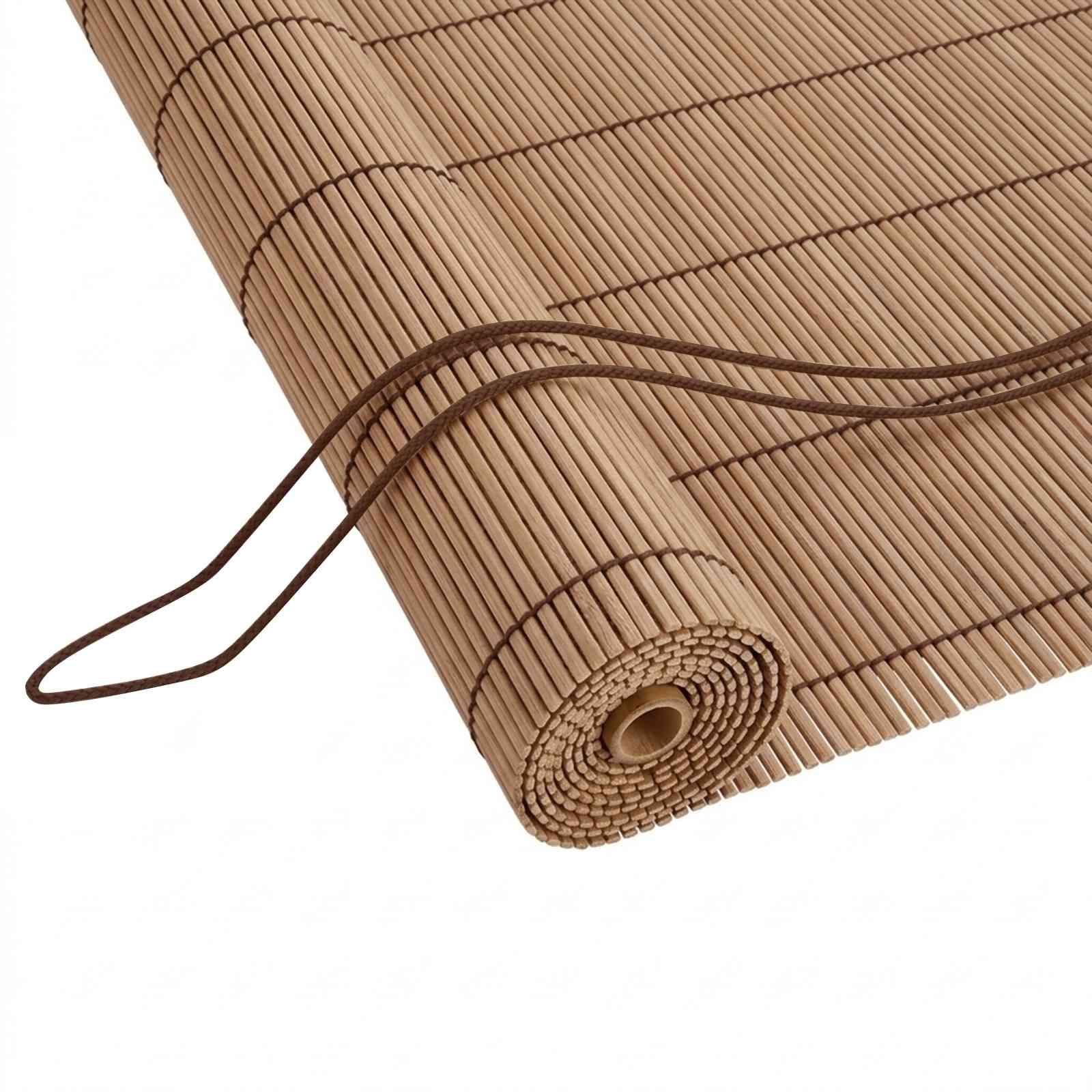 Rullegardin i bambus brun 50 x 160 cm