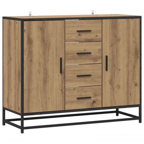 Sideboard i artisan-eg 92 x 35 x 76 cm med 4 skuffer
