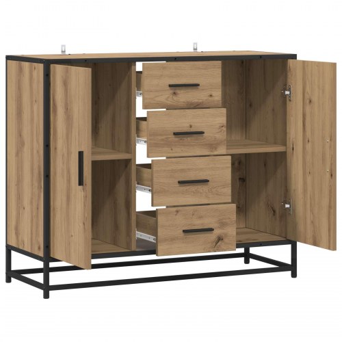 Sideboard i artisan-eg 92 x 35 x 76 cm med 4 skuffer