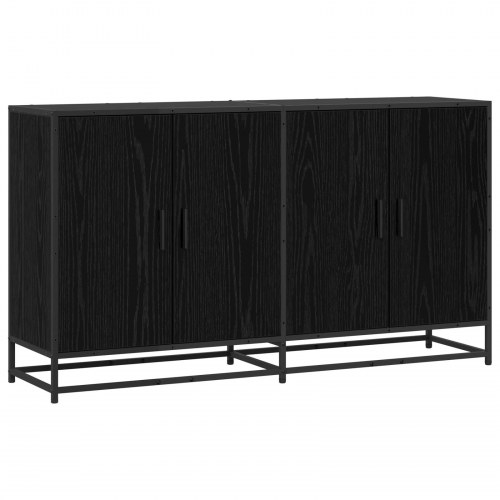Sidebord skænk i sort eg 134 x 35 x 76 cm