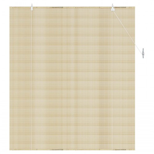 Rullegardin i naturfarvet bambus 160 x 160 cm