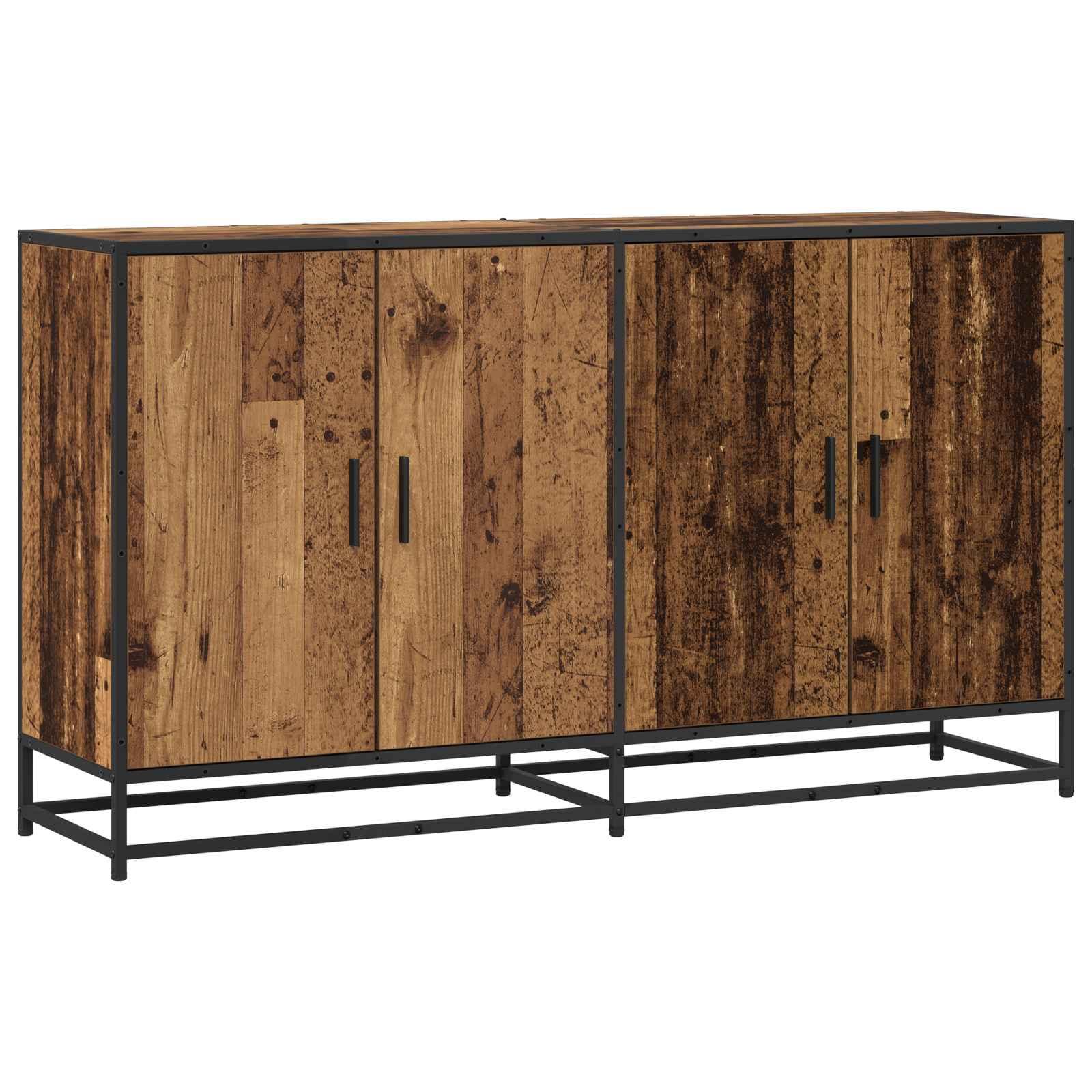 Skænk i gammelt træ 134 x 35 x 76 cm i konstrueret træ