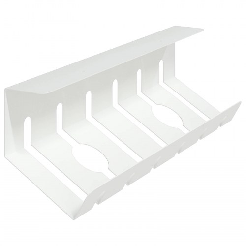 Kabelstyringsbakke under bord 2 stk. hvid 44 x 11,5 x 13,5 cm