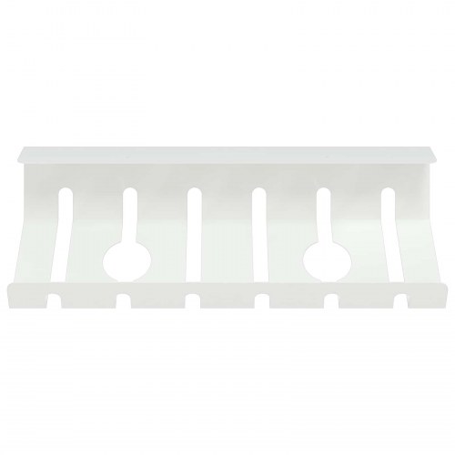 Kabelstyringsbakke under bord 2 stk. hvid 44 x 11,5 x 13,5 cm