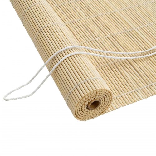 Rullegardin i naturfarvet bambus 90 x 220 cm