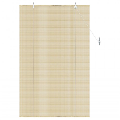 Rullegardin i bambus naturfarvet 90 x 160 cm