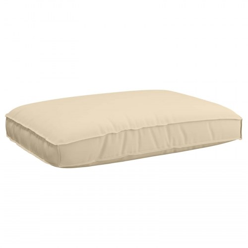 Sofa sæt med puder i beige 120 x 92 x 69 cm massivt akacietræ