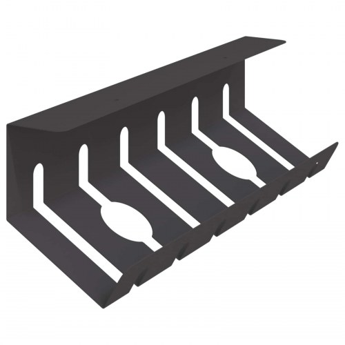 Kabelstyringsbakke til under bord 2 stk. sort 44 x 11,5 x 13,5 cm