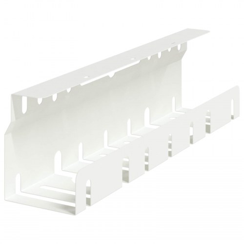 Kabelbakke til under skrivebord 2 stk. hvid 43 x 9 x 11,5 cm stål