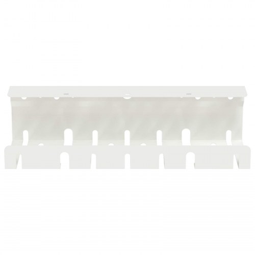Kabelbakke til under skrivebord 2 stk. hvid 43 x 9 x 11,5 cm stål