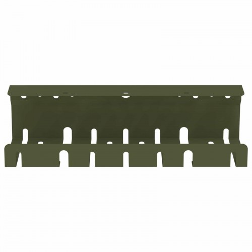 Kabelbakke til under skrivebord 2 stk. olivengrøn 43 x 9 x 11,5 cm