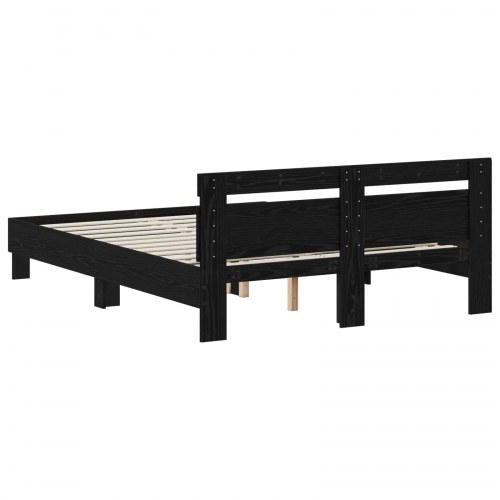 Sengestel i sort eg 120 x 190 cm med lameller