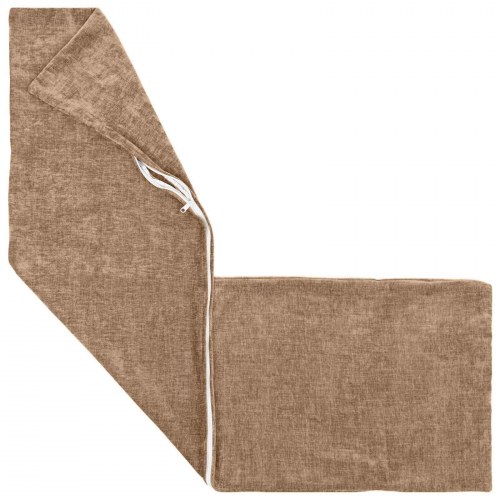 Pudebetræk HEERLEN i chenille - brun 40 x 145 cm