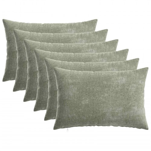 Pudebetræk HEERLEN 6 stk grøn 30 x 50 cm i chenille
