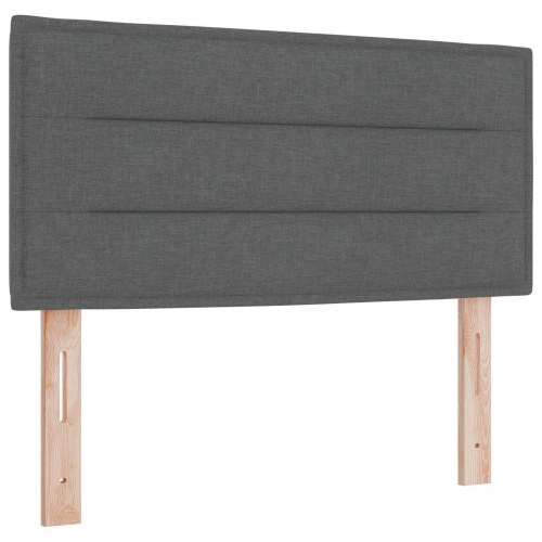 Seng med opbevaring og madras 90 x 200 cm - mørkegrå