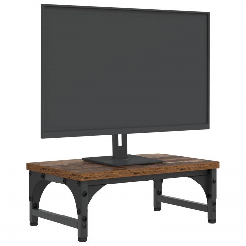 Monitorstativ - gammelt træ 37 x 23 x 14 cm