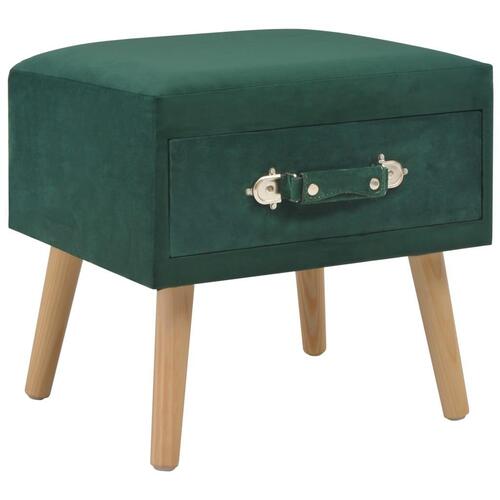 Sengeskabe 2 stk. 40 x 35 x 40 cm fløjl grøn