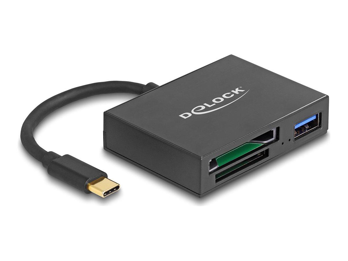 DeLOCK USB-C kortlæser til SD og XQD 2.0 billede