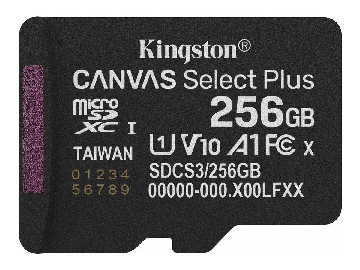 Kingston Canvas Select Plus microSDXC hukommelseskort 256 GB 150 MB/s billede