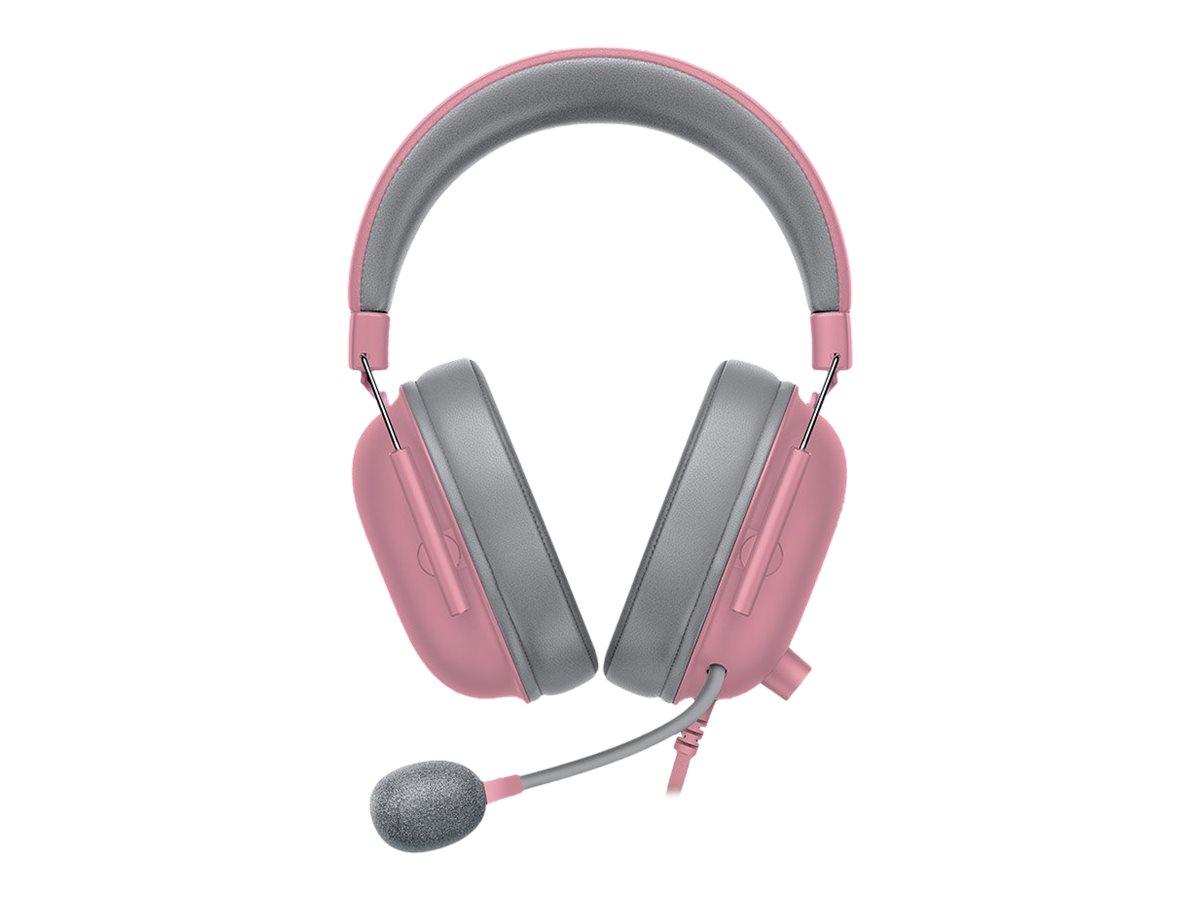 Razer BlackShark V2 X gaming headset med kabel - pink