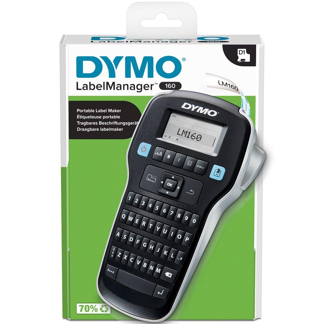 DYMO LabelManager 160 håndholdt labelmaskine inkl. D1-tape 12 mm