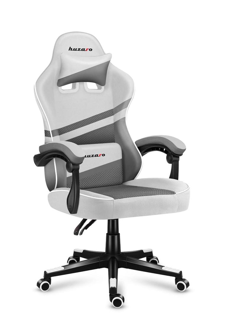 Huzaro Force 4.4 White Mesh gamerstol - hvid/grå billede