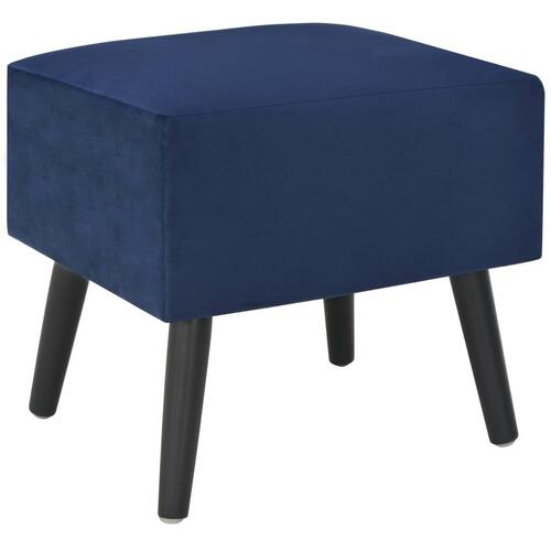 Sengeskabe 2 stk. 40 x 35 x 40 cm fløjl blå