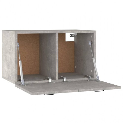 Vægskab i konstrueret træ 60 x 36,5 x 35 cm betongrå