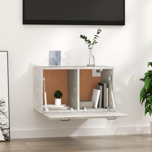 Vægskab i konstrueret træ 60 x 36,5 x 35 cm betongrå